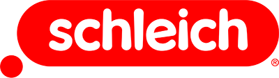 Schleich Logo in white color on red background